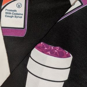 Purple Drank Socks Cough Syrup Bottles Double Cups